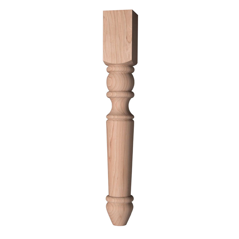 Portsmouth Dining Table Leg - Species:Cherry
